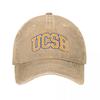 ucsb - college font Baseball Cap Hat Unisex Sunscreen Unisex Women's