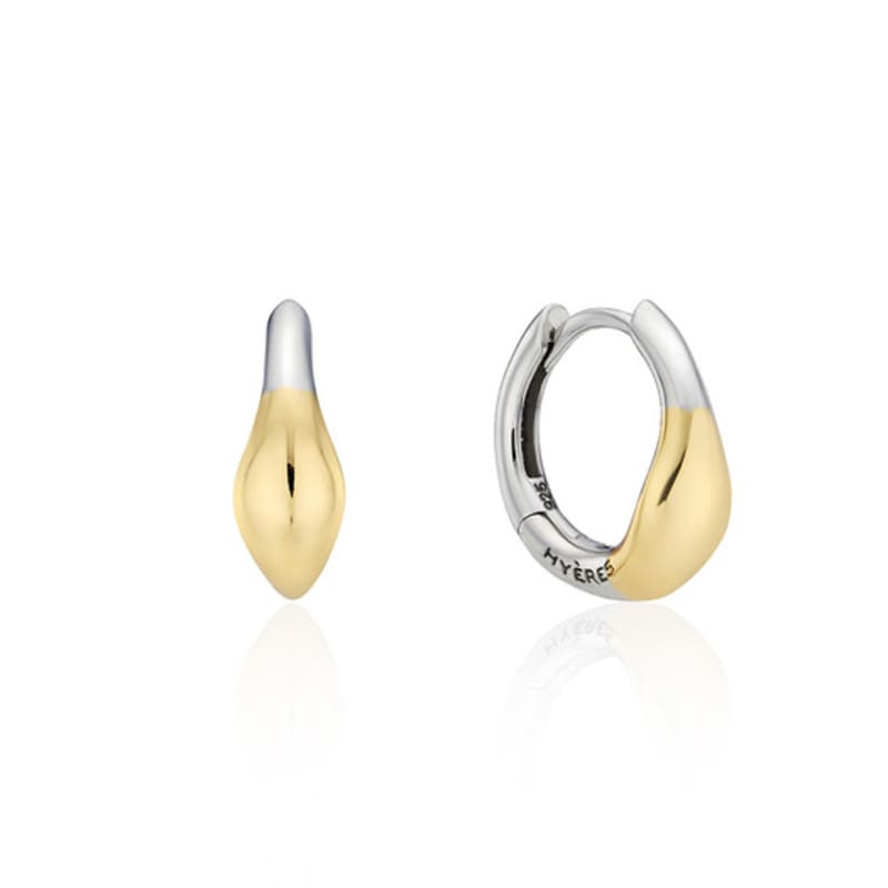 by hyeres [925 silver] Blend gradation one touch earrings (Combi) BH6E45618C9XXX