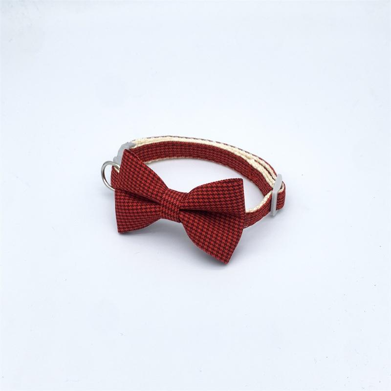 Pet Collar Adjustable Durable Cat Collars Cute Bow Kitten Necklace Soft Bell Puppy Lead Pet Product Cat Dog Accessories