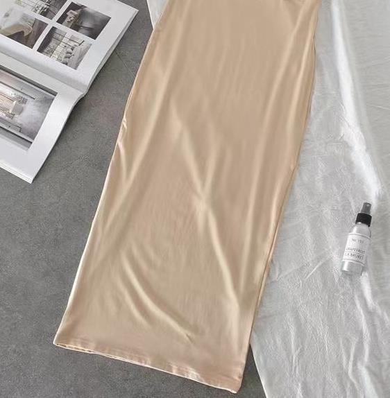 Versatile Strapless Bandeau Dress - Tight Long Wrap Base Dress