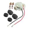 7-teiliges Kohlebürsten- & Halter- & Kappen-Set Passend für Makita Bga450 Bga452