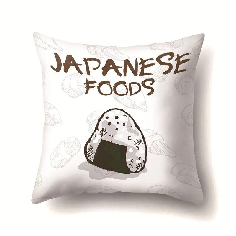 Food Pillow Cover Car Office Cushion  Sofa Bedroom Living Room