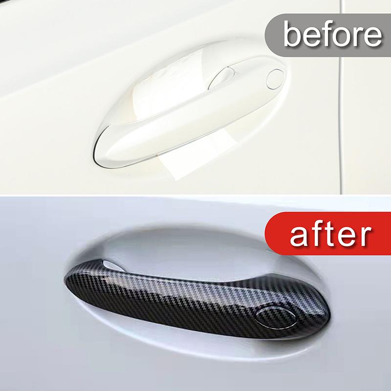 Door Handle Frame Decoration Cover Trim For BMW 3 5 Series X3 X4 X5 G20 G30 G01 G02 G05 Car Styling Doorknob Exterior