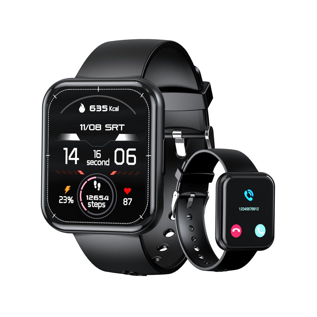 Smartwatch with call answering function, 191 screen, IP67, black