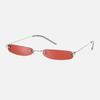Small Sunglasses Women Men Brand Designer Rimless Narrow Eyewear Luxury Trending Alloy Sun Glasses Streetwear Selfie Artifact