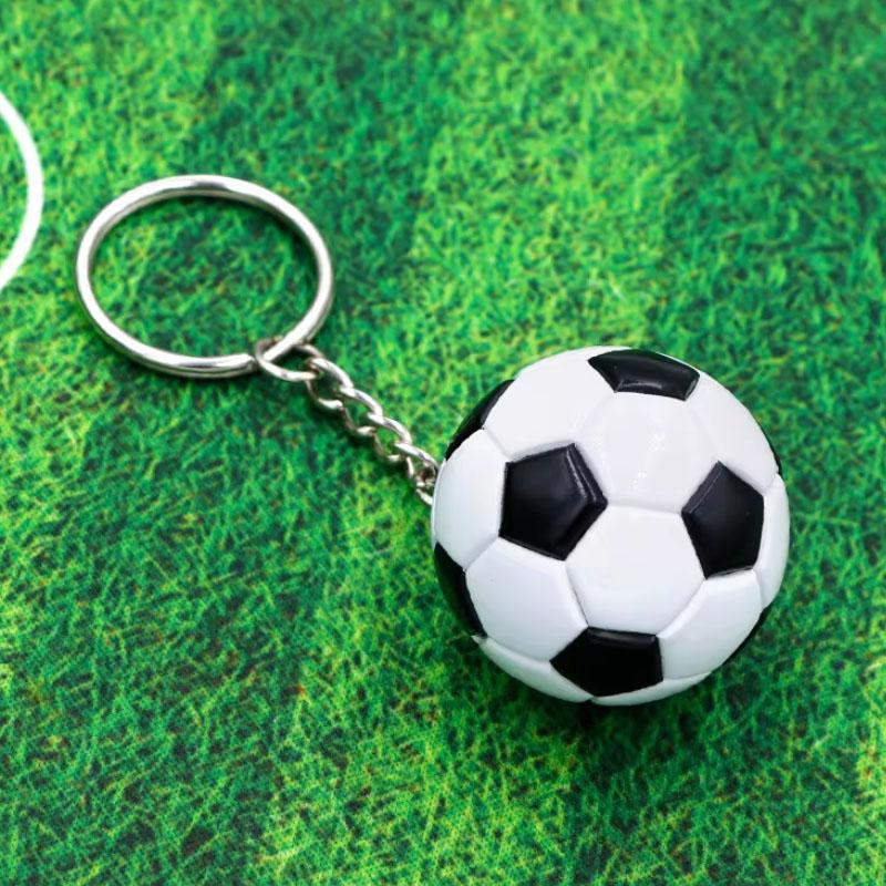 1-20pcs Simulated Football Keychains Creative Mini Pendant Backpack Hanging Decoration Keychain Engraved Sports Souvenir