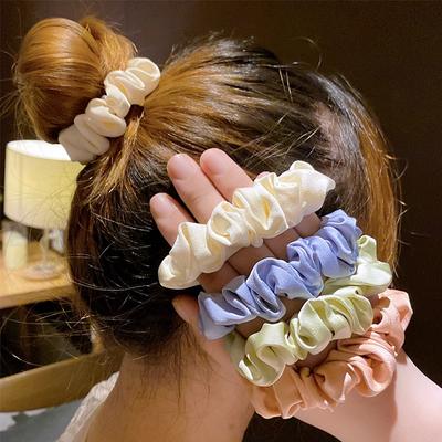 3 ks/sada Bonbónové barvy Gumičky do vlasů pro ženy Dívky Roztomilé Elastické gumičky do vlasů Čelenka Gumičky Vlasové doplňky