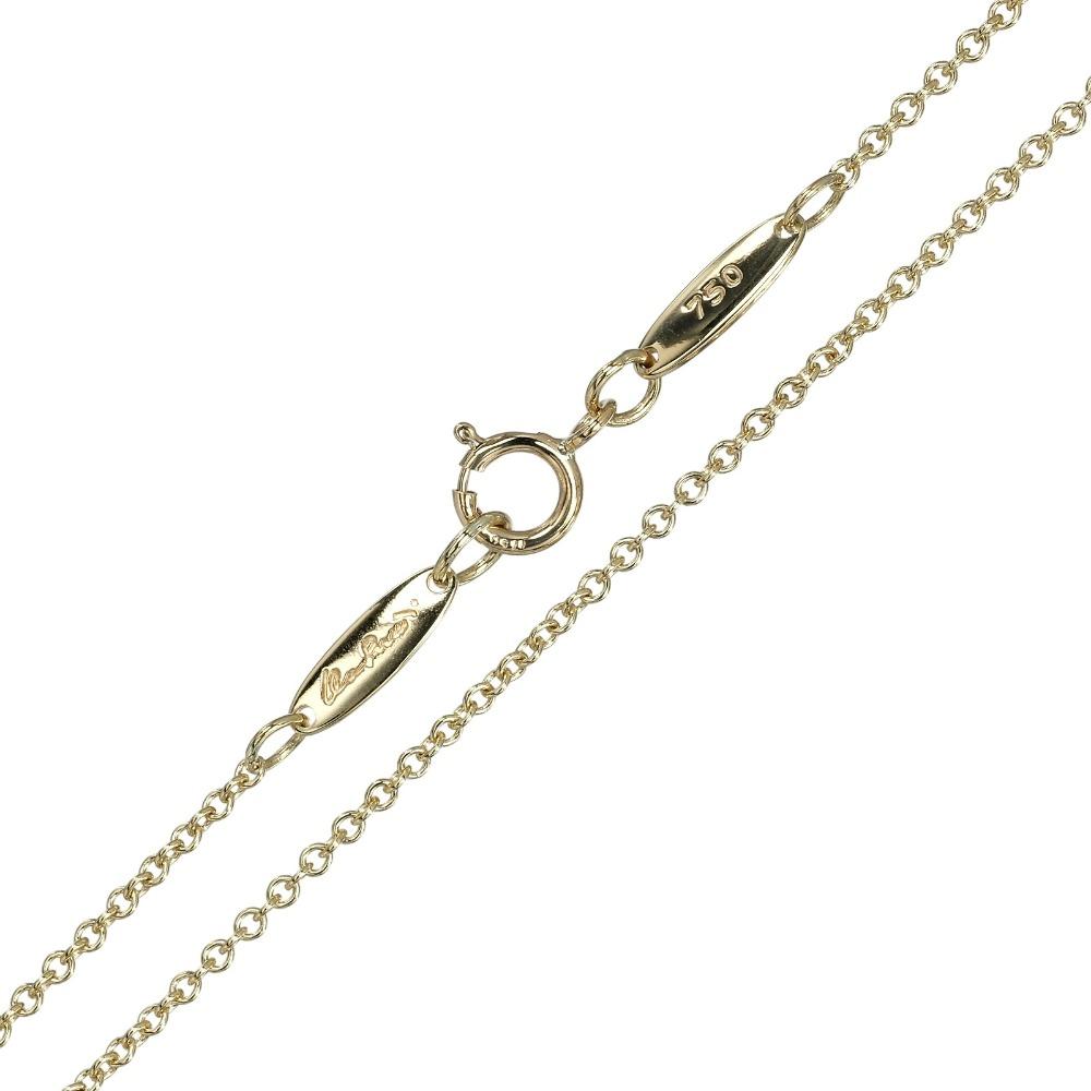 TIFFANY&Co. Open heart Necklace K18 yellow gold 4.25g Women Used