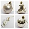 Jules Enkeli Christmas Tree Set of Champagne Gold Ornaments, 5cm, 16,