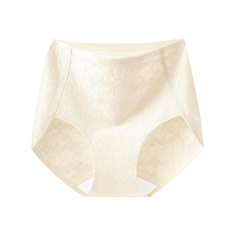 Women's Spring and Autumn New Year Wedding Pure Cotton Red 10A Antibacterial Crotch Non-mark High Waist Underwear