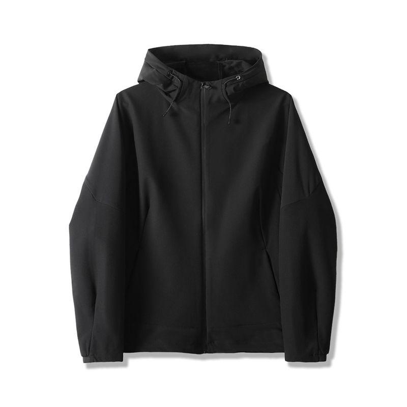 Niaojia Outdoor Soft Shell Functional Jacket Outerwear Men s Spring and Autumn Waterproof Trench coat Foreign Trade Men s Stretch Blazer Black 2XL