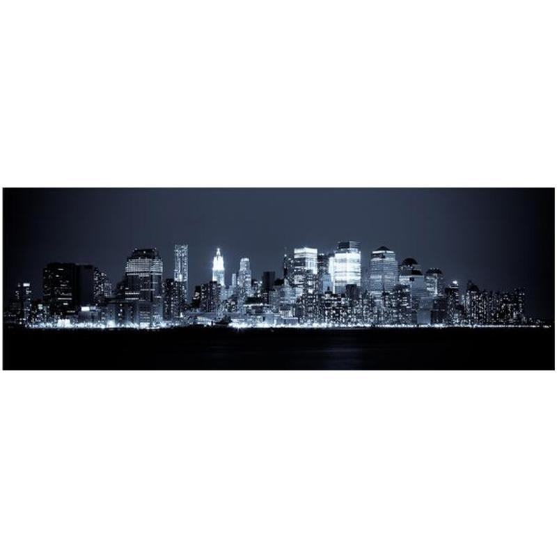 

Ночной пейзаж Нью-Йорка, настенные художественные картины на холсте, горизонт Манхэттена, Настенный декор, фотографии, плакаты и принты для декора спальни 20x60cm