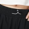 Under Armour Solid Color Nine-Point Elastic Waist Cuffed Casual Pants Women bottoms Black 1368739-001