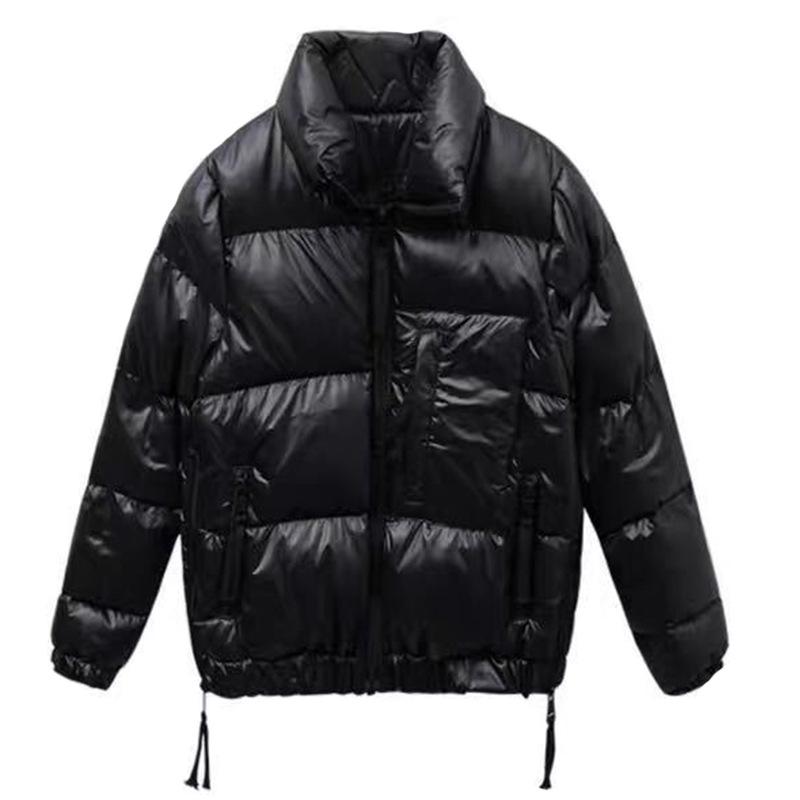 Glossy Down Padded Jacket Women's Short Winter Korean Version Loose Jacket Thickened Small Padded Jacket Jacket