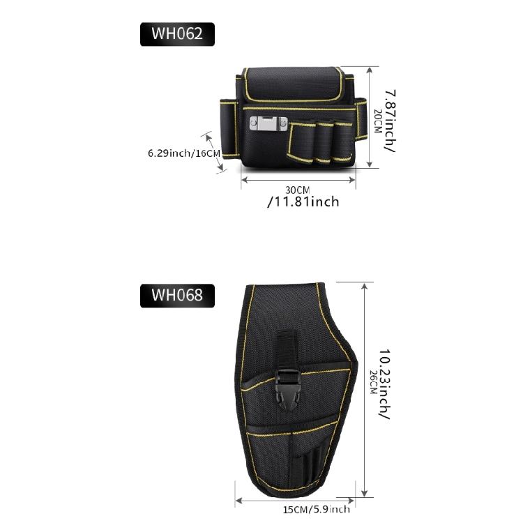 Oxford Cloth Tool Belt Bag Waist Pouch Electrician Carpenter Tool Organizer for Efficient Tool Storage Easy Transport