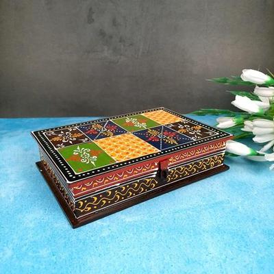 25.4 Cm Jewellery Box Decorative Wooden Jewellery Box Storage Box for Home, Dressing Table Decor, Storage Gifts