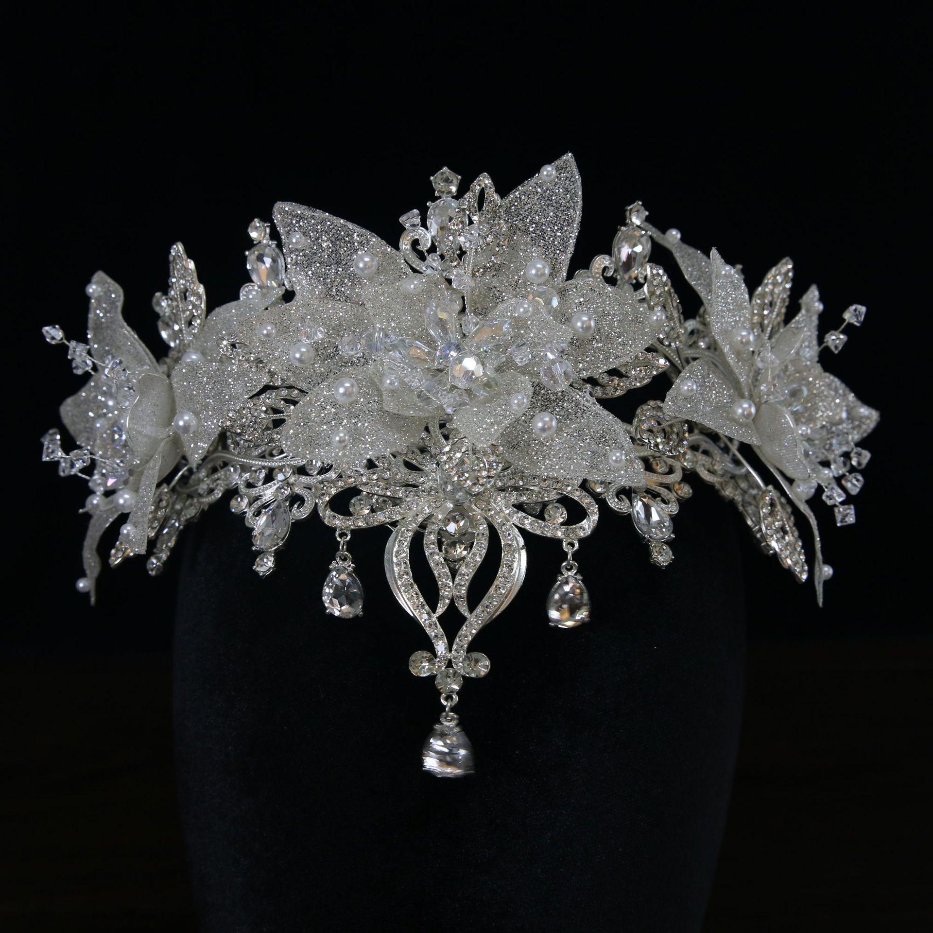 

New Handmade Super Fairy Bride Wedding Crown Tiara Crown Birthday Crown Hair Accessories Main Wedding Accessories for Women