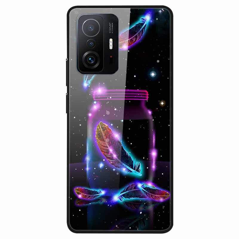For Xiaomi 11T Tempered Glass Case Soft Bumper Hard Funda For Xiaomi mi 11T Pro Phone Case 11 T 11T Pro 11TPro Back Cover Shells