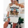 Arizona Scenery Printed Womens T-Shirt Harajuku Personality Tshirt Fashion Casual Clothing Breathable Summer T Shirts Women
