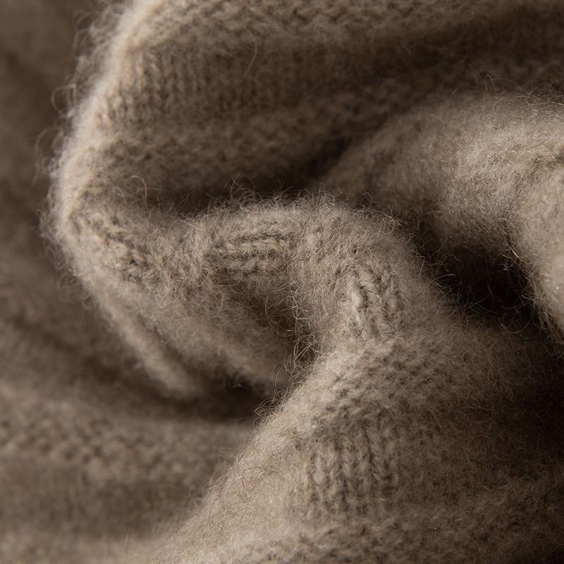 Cashmere Hat Autumn and Winter Pure Cashmere Knitted Hat Headgear Hat Men and Women Pile Cold Hat Beige