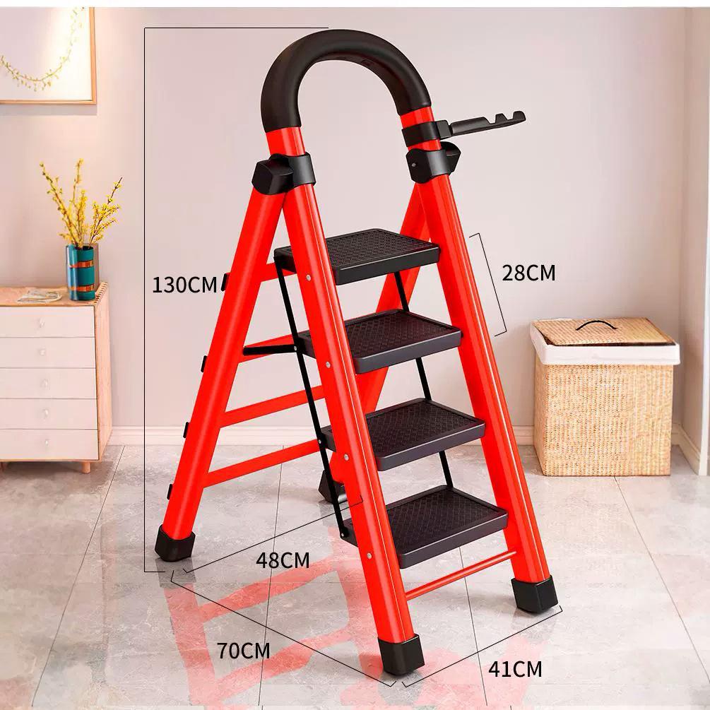 HongfuLai Thickened Folding Household Ladder: 3 to 6 Steps, A-Frame Design