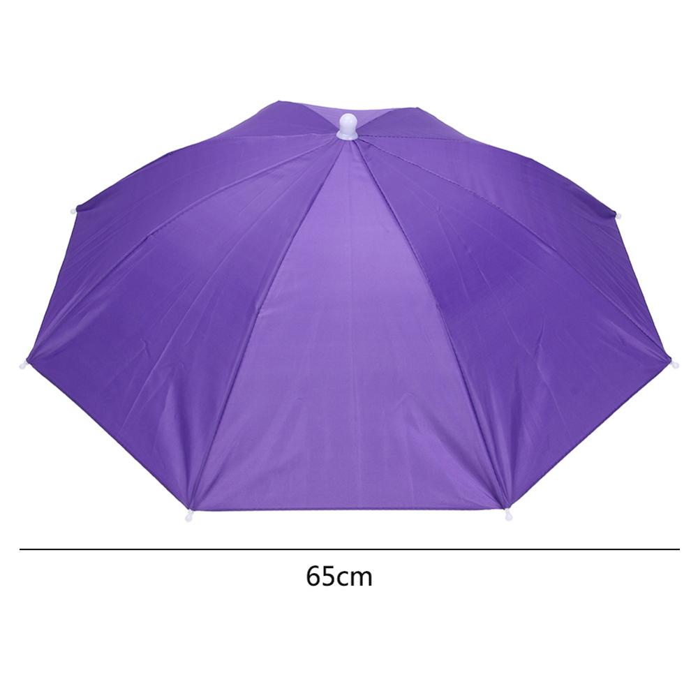55/65cm Portable Outdoor Umbrella Hat Cap Folding Women Men Umbrella Fishing Hiking Golf Beach Headwear Handsfree Umbrella