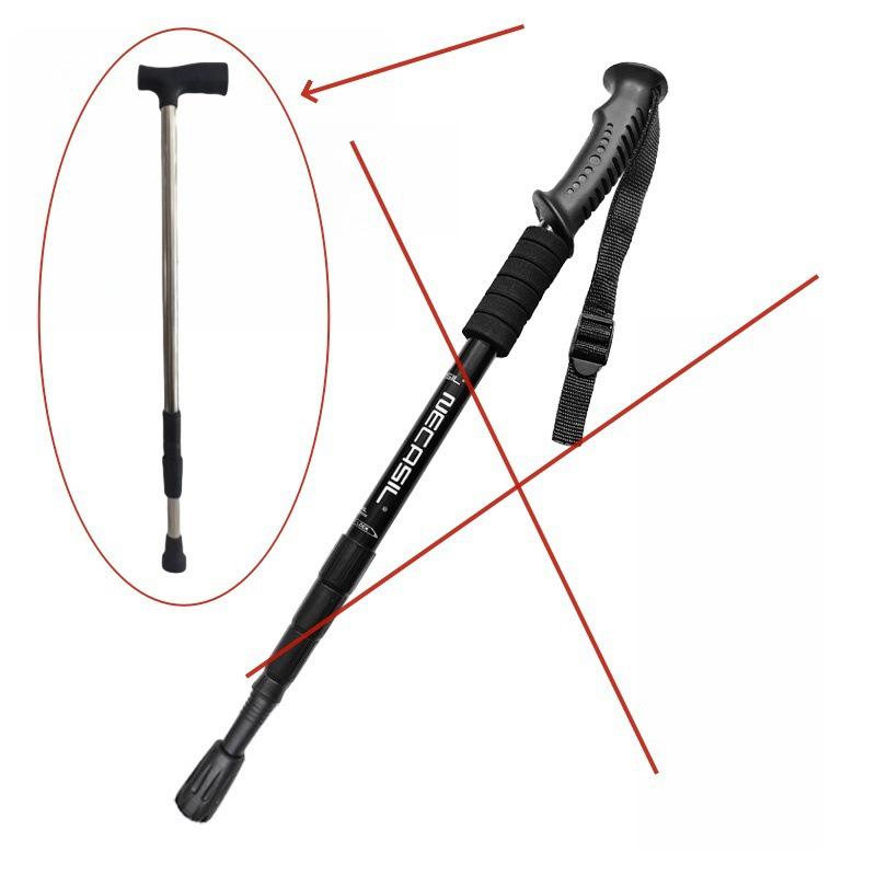 Bastones de Trekking Plegables Telescópicos - Antideslizantes, Ultraligeros para Hombres y Mujeres. Equipo de Senderismo Portátil y Duradero para Exteriores.