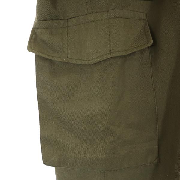 Austrian Army 80s military cargo pants Khaki Button fly Big size Men's Used