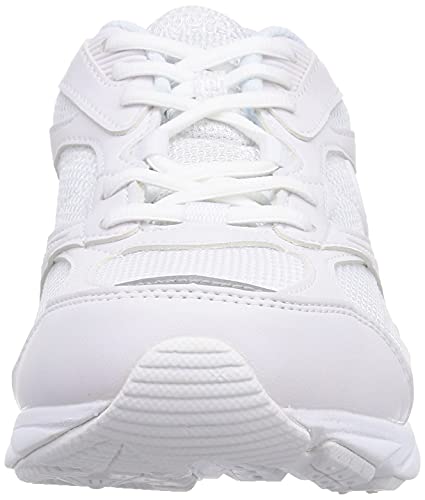 Wimbledon WB 054WS Waterproof Running and School Sneakers, White/White, Size 27.0 Cm, 3E