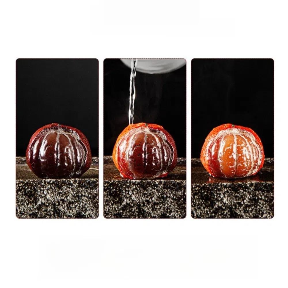 Tea Ceremony Chinese Tea Pet Oranges Model Color Changing Desktop Ornaments Resin Micro Landscape Color Changing Tea Pet
