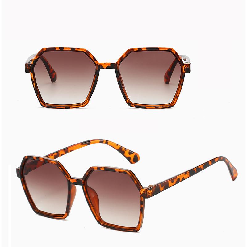 Korean Polygonal Frame Trendy Fashion Sunglasses For Men And Women Street Photography Sun Protection Essential Outdoor UV Protection