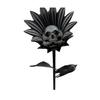 The Forbidden Sunflower Sculpture Gothic Skull Bloom Decor 3D Printed Macabre Art Halloween Ornament for Horror Home Party Decor