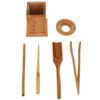 Six Sets Of Natural Bamboo Tea Ceremony Trumpet New Kung Fu Tea Set Accessories