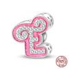 Authentic Pink Charm Bead Charms Bead Charms Copper 26 Letter Charm Bead Charms Compatible With Authentic Bracelets Do It Yourself Jewellery Making Wo