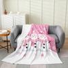 Merry Christmas Flannel Fleece Throw Blanket Gingerbread Man Baby Xmas Tree Fleece Throw Blanket for Kids Women Men Bed Couch