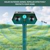 2025 Ultrasonic Animal Repellent Devices 2 Pack Solar Motion Activated for Cats Deer Squirrels Rabbits Raccoons Skunks Outdoor Lawn