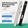 USB Rechargeable Medical Handy Pen Light Mini Nursing Flashlight LED Torch Lamp With Stainless Steel Clip Pocket Led Flashlight
