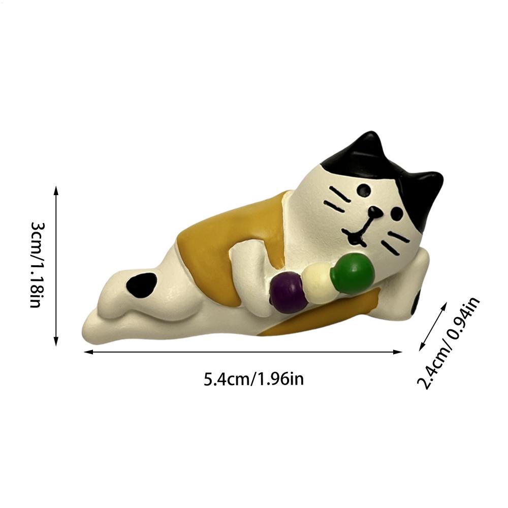 Katzenfigur Auto Ornament Armaturenbrett Dekoration Katze Innenfigur Harz Autozubehör Armaturenbrett Auto Ornament für Wohnmobile Autos SUVs
