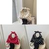 Pu Retro Polka Dot Duffle Bag With Magnetic Closure For Daily Casual Use