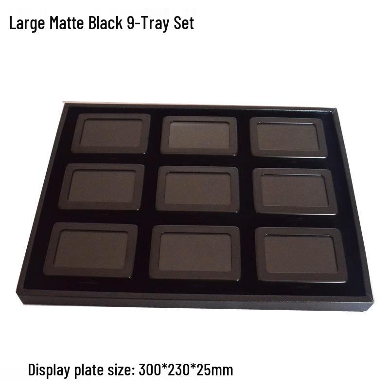 Stainless Steel Transparent Gemstone Display Box for Loose Diamonds and Colored Stones