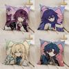 Chibi Cute Honkai Star Rail Pillow Case Office Sofa Dorm Chair Back Short Plush Double-sided Printing Home  Cushion Cover
