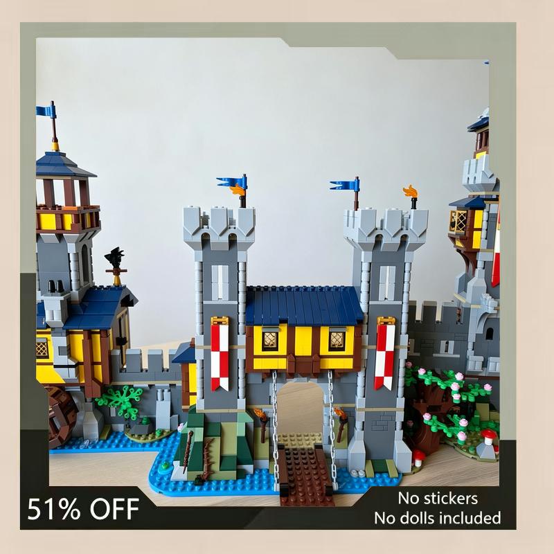2570PCS Medieval Castle II MOC Building Blocks Architecture DIY Assembly Creative Toy Collection Display Educational Gift