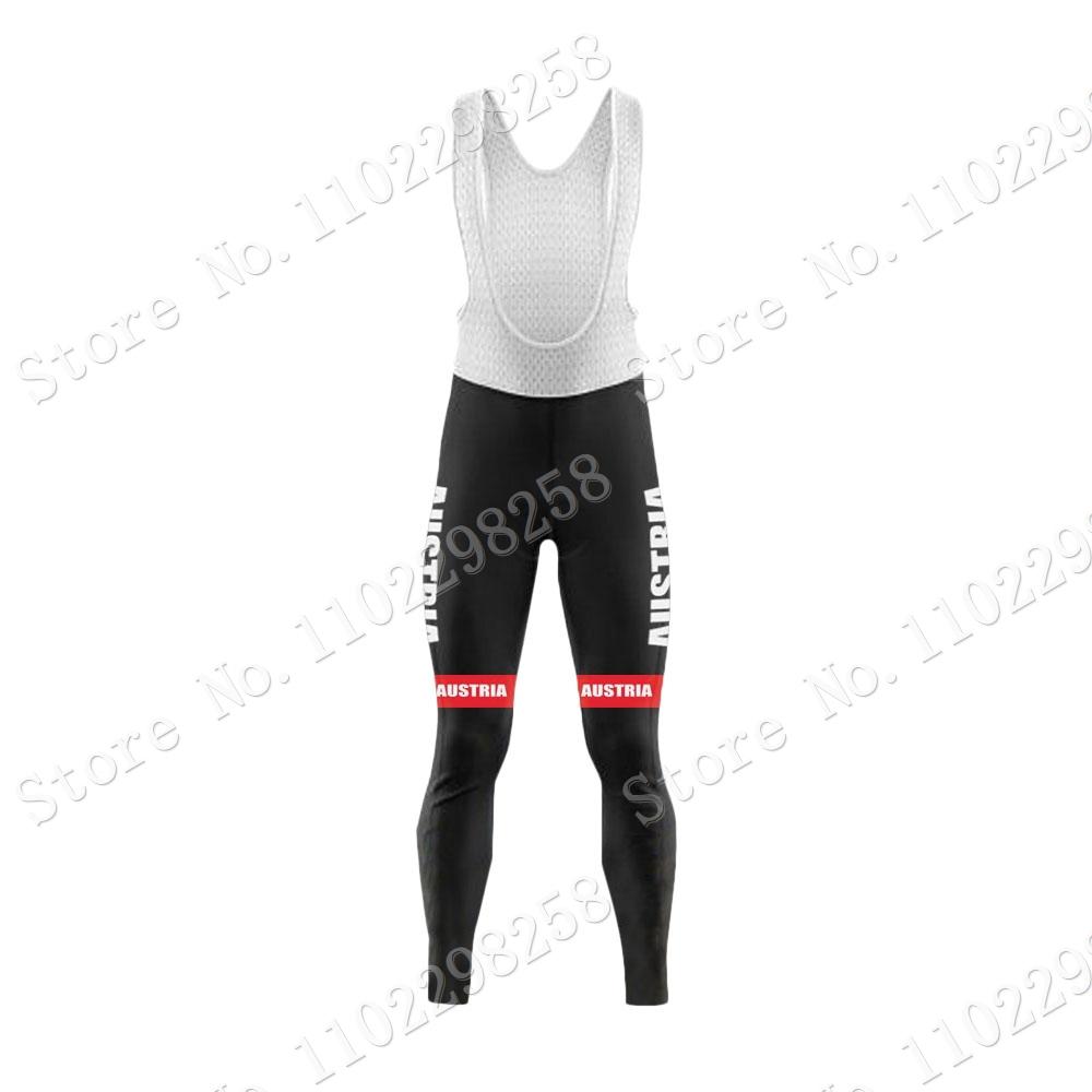 Austria National Winter Cycling Jersey Bib Set MTB Bike Clothing Ropa Ciclismo Thermal Fleece Bicycle Clothes Cycling Wear