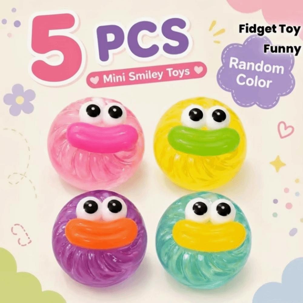 Soft Texture Squishy Fidget Toy Chewy Texture Mini Big Eyes Toy Bun Squeezable Toy  Office Desk