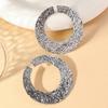 2PC Women's Retro Heavy Metal Alloy Pendant Gothic Punk Geometric Earrings Fashion Zircon Suitable for Party and Festival Gifts