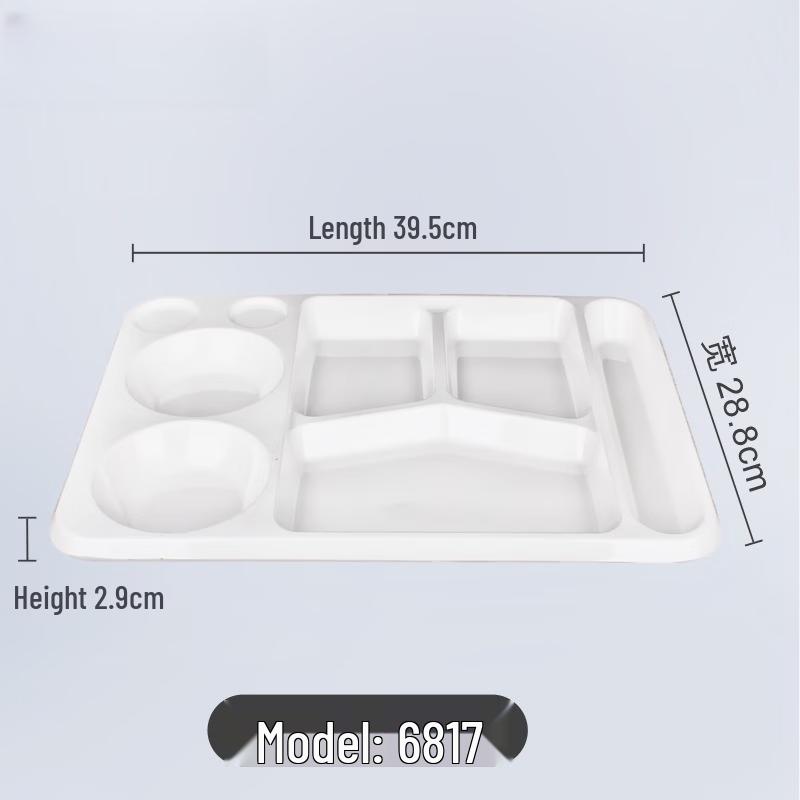 Wuhe Melamine Five-Compartment Meal Tray