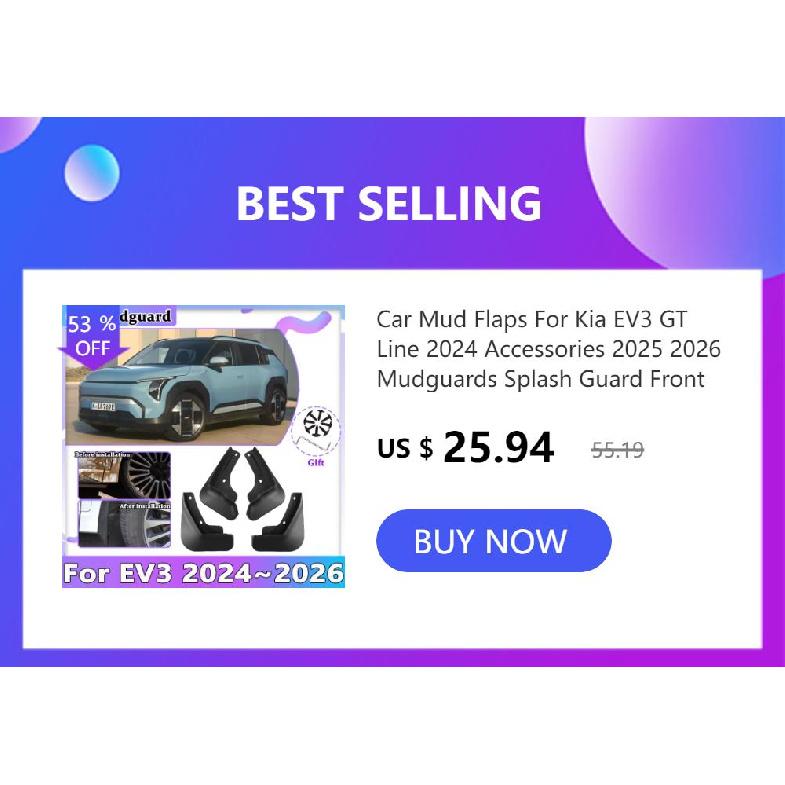 Car Accessories For Kia EV3 2024 2025 2026 Auto Winter Snow Ice Shield Sunshades Protection Full Wrapped Windshield Rain CoverWindshield Sunshades 1