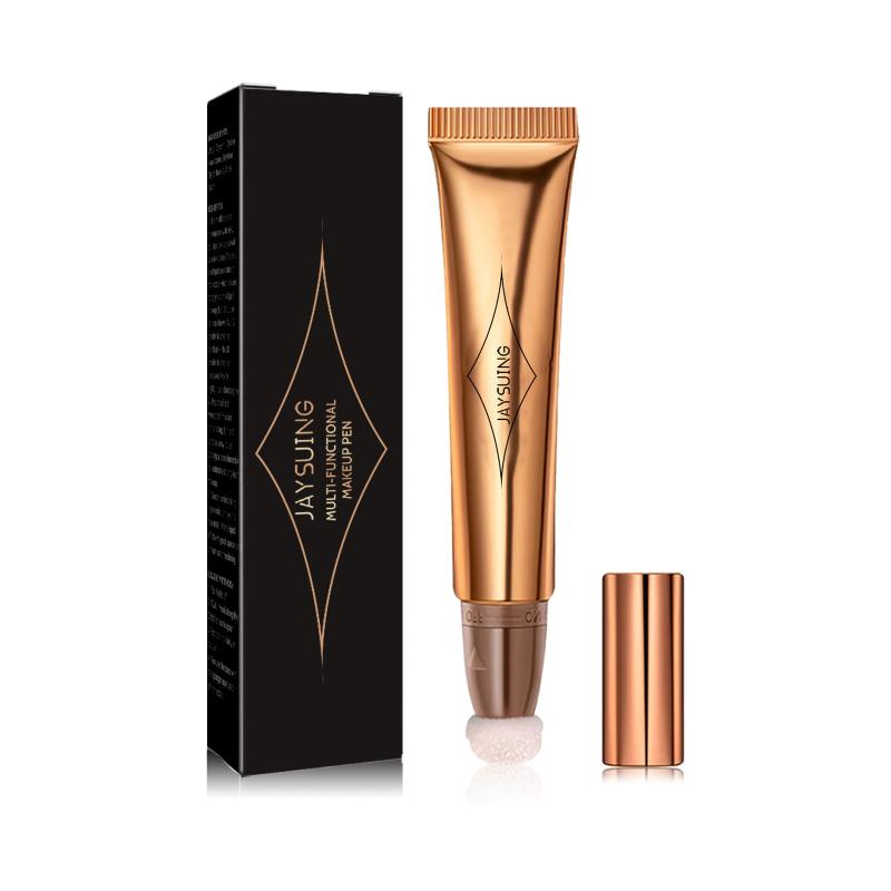 

Ручка для макияжа с буферным аппликатором Легко смешивается и сохраняет стойкую форму Трехмерный контур лица Глянцевый стик для макияжа светло-розовый