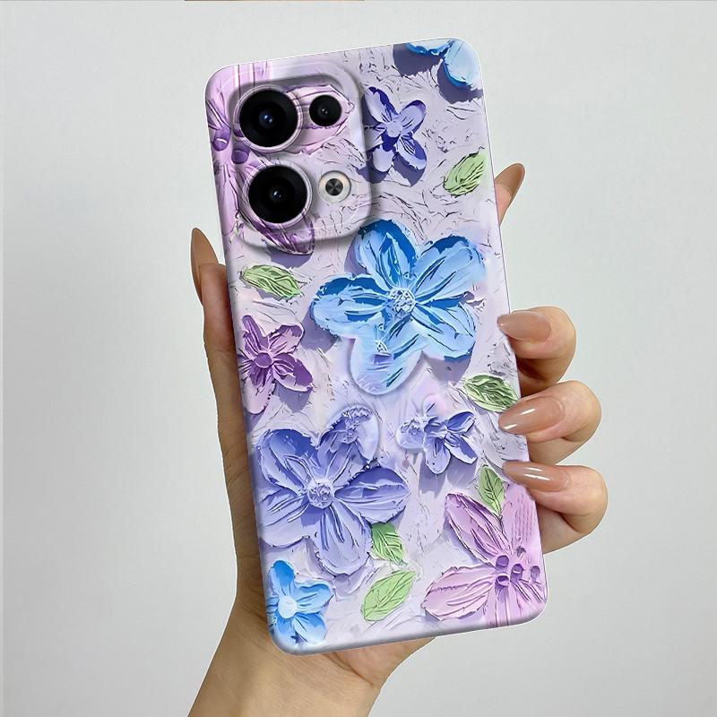For OPPO Reno 13 CPH2689 Reno13 Phone Case Soft Silicone Funda Sweet Painted Fashion Cartoon Bumper Coque Printed Back Cover