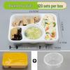 Disposable Square Multi-Compartment Meal Boxes